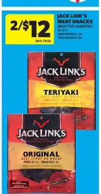 Real Canadian Superstore JACK LINK'S MEAT SNACKS, 65-81 G offer