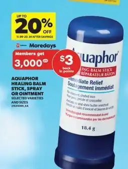 Real Canadian Superstore AQUAPHOR HEALING BALM STICK, SPRAY OR OINTMENT offer