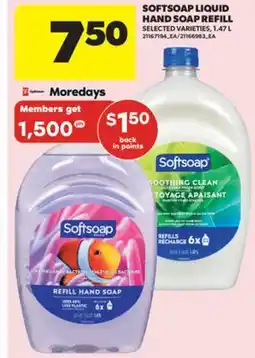 Real Canadian Superstore SOFTSOAP LIQUID HAND SOAP REFILL, 1.47 L offer