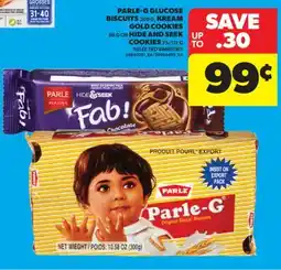 Real Canadian Superstore PARLE-G GLUCOSE BISCUITS, 300 G, KREAM GOLD COOKIES, 66 G OR HIDE AND SEEK COOKIES, 75/112 G offer
