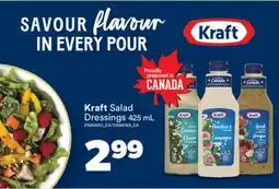 Real Canadian Superstore KRAFT SALAD DRESSINGS, 425 ML offer