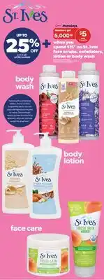 Real Canadian Superstore ST. IVES FACE SCRUBS, EXFOLIATORS, LOTION OR BODY WASH offer