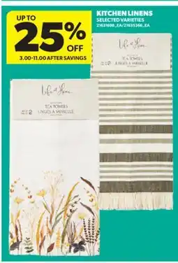 Real Canadian Superstore KITCHEN LINENS offer