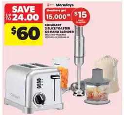Real Canadian Superstore CUISINART 2 SLICE TOASTER OR HAND BLENDER offer