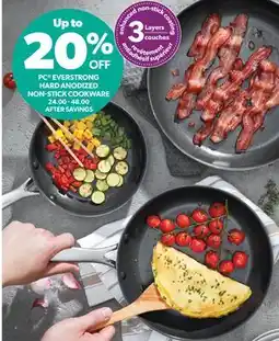 Real Canadian Superstore PC EVERSTRONG HARD ANODIZED NON-STICK COOKWARE offer