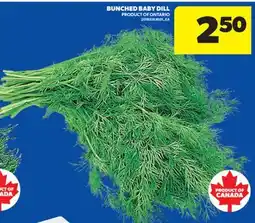 Real Canadian Superstore BUNCHED BABY DILL offer