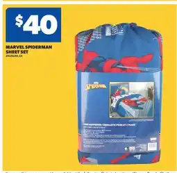 Real Canadian Superstore MARVEL SPIDERMAN SHEET SET offer