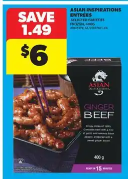 Real Canadian Superstore ASIAN INSPIRATIONS ENTRÉES, 400G offer