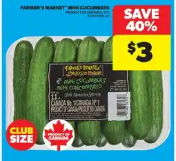 Real Canadian Superstore FARMER'S MARKET MINI CUCUMBERS, 11' S offer