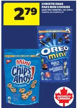 Real Canadian Superstore CHRISTIE SNAK PAKS MINI COOKIES, 144-200 G offer