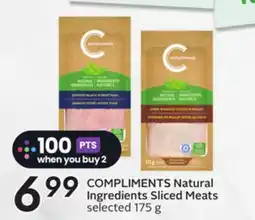 Sobeys COMPLIMENTS Natural Ingredients Sliced Meats offer