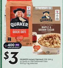 Sobeys Instant Oatmeal offer