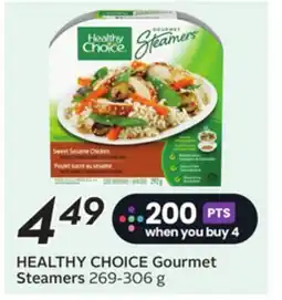 Sobeys HEALTHY CHOICE Gourmet Steamers offer