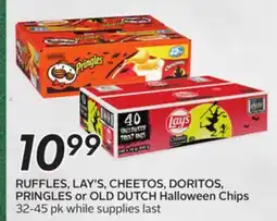 Sobeys RUFFLES, LAY'S, CHEETOS, DORITOS, PRINGLES or OLD DUTCH Halloween Chips offer