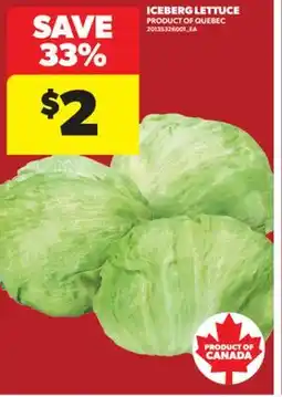 Real Canadian Superstore ICEBERG LETTUCE offer
