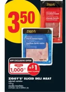 No Frills ZIGGY'S SLICED DELI MEAT, 175 g offer