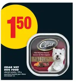 No Frills CESAR WET DOG FOOD, 100 g offer