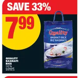 No Frills QUALITY BASMATI RICE 3.63 kg offer
