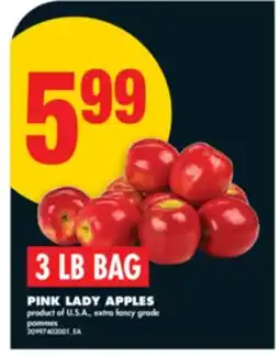 No Frills PINK LADY APPLES, 3 LB BAG offer