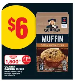 No Frills QUAKER BAKING MIXES, 900 g offer