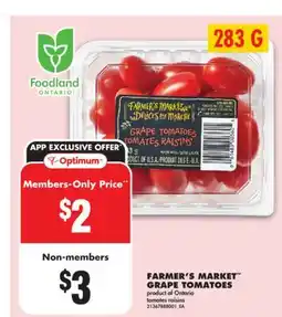 No Frills FARMER'S MARKET GRAPE TOMATOES offer