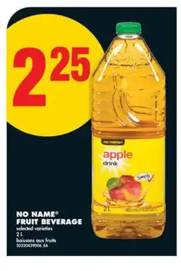 No Frills NO NAME FRUIT BEVERAGE, 2 L offer