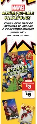 No Frills Marvel Album Sticker Book offer