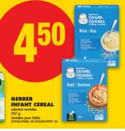 No Frills GERBER INFANT CEREAL, 227 G offer