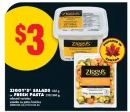 No Frills ZIGGY'S SALADS 454 g or FRESH PASTA, 350/360 g offer
