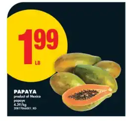 No Frills PAPAYA offer