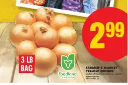 No Frills FARMER'S MARKET YELLOW ONIONS offer