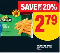 No Frills CAVENDISH FRIES, 800 g offer