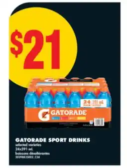 No Frills GATORADE SPORT DRINKS, 24x591 mL offer