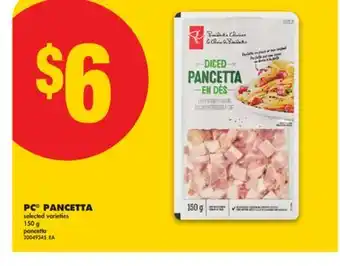 No Frills PC PANCETTA, 150 g offer