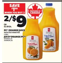 Independent Grocer PC ORANGE JUICE, 1.54 L offer