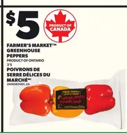 Independent Grocer FARMER'S MARKET GREENHOUSE PEPPERS, 3'S offer