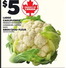 Independent Grocer LARGE CAULIFLOWER, EACH offer