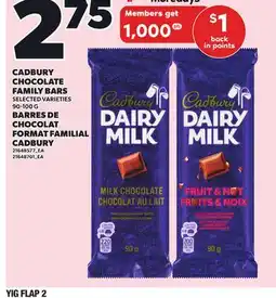 Independent Grocer CADBURY CHOCOLATE, 90-100 G offer