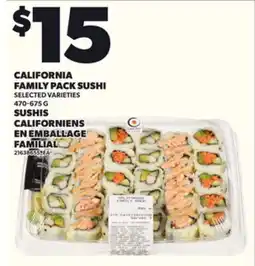 Independent Grocer CALIFORNIA FAMILY PACK SUSHI, 470-675 G offer