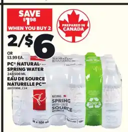 Independent Grocer PC NATURAL SPRING WATER, 24X500 ML offer