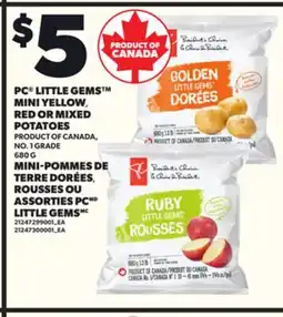 Independent Grocer PC LITTLE GEMS MINI YELLOW RED OR MIXED POTATOES, 680 G offer