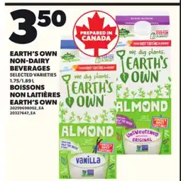 Independent Grocer EARTH'S OWN NON-DAIRY BEVERAGES, 1.75/1.89 L offer