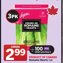 Foodland Romaine Hearts offer