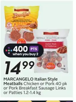 Sobeys MARCANGELO Italian Style Meatballs offer