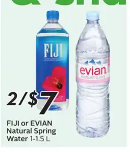 Sobeys FIJI or EVIAN Natural Spring Water offer