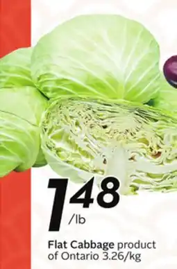 Sobeys Flat Cabbage offer