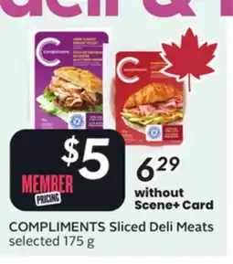 Sobeys COMPLIMENTS Sliced Deli Meats offer
