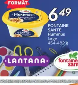 Sobeys FONTAINE SANTÉ Hummus offer