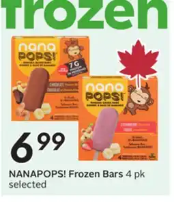 Sobeys NANAPOPS! Frozen Bars offer