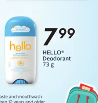 Sobeys HELLO Deodorant offer